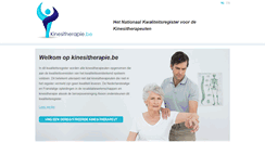 Desktop Screenshot of kinesitherapie.be